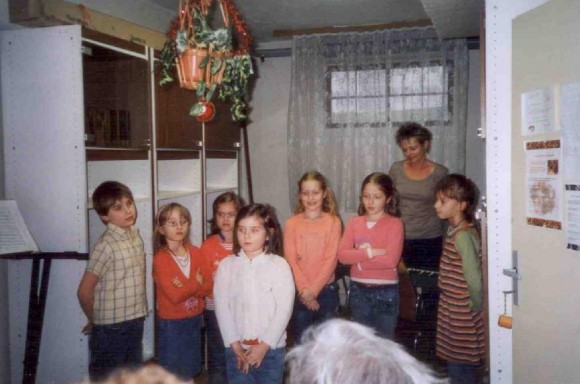 Vystoupení žáků ZŠ Vesec na našem vánočním posezení