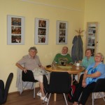 Promítání fotografií z akcí Kontaktu