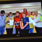 Promítání fotografií z akcí Kontaktu