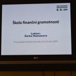„Svět financí a senioři“ 1. část