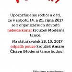 Upozornění - kroužky