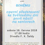 Pozvánka na představení Bohéma