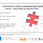 Pozvánka na Letní festival cizinců a národnostních menšin